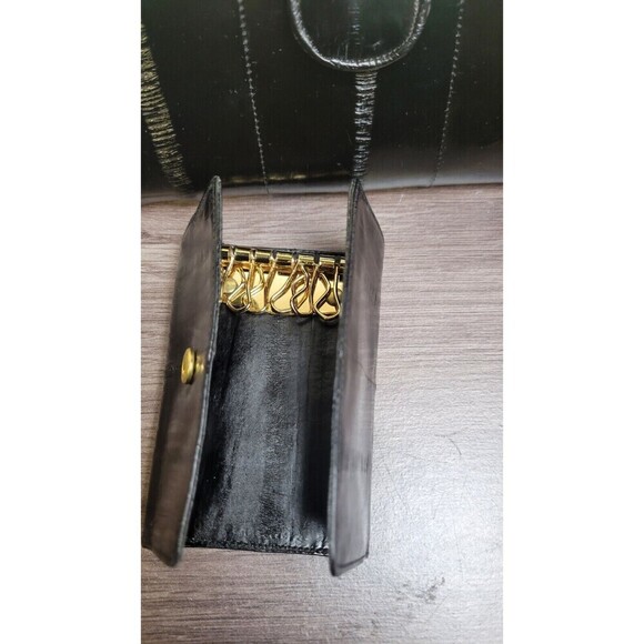 Vintage EEL Skin Wallet w/Checkbook slot and key holder, Kiss closure - Picture 11 of 11